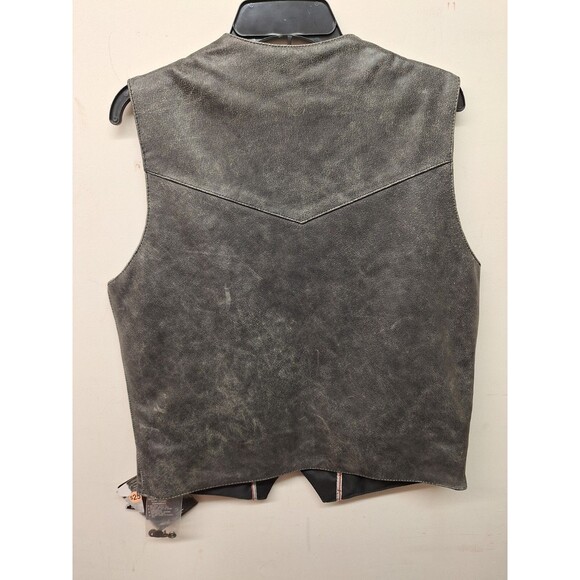 STS Ranchwear Vest Mens Xs The Western Leather Cowboy Concealed Carry - Picture 6 of 6